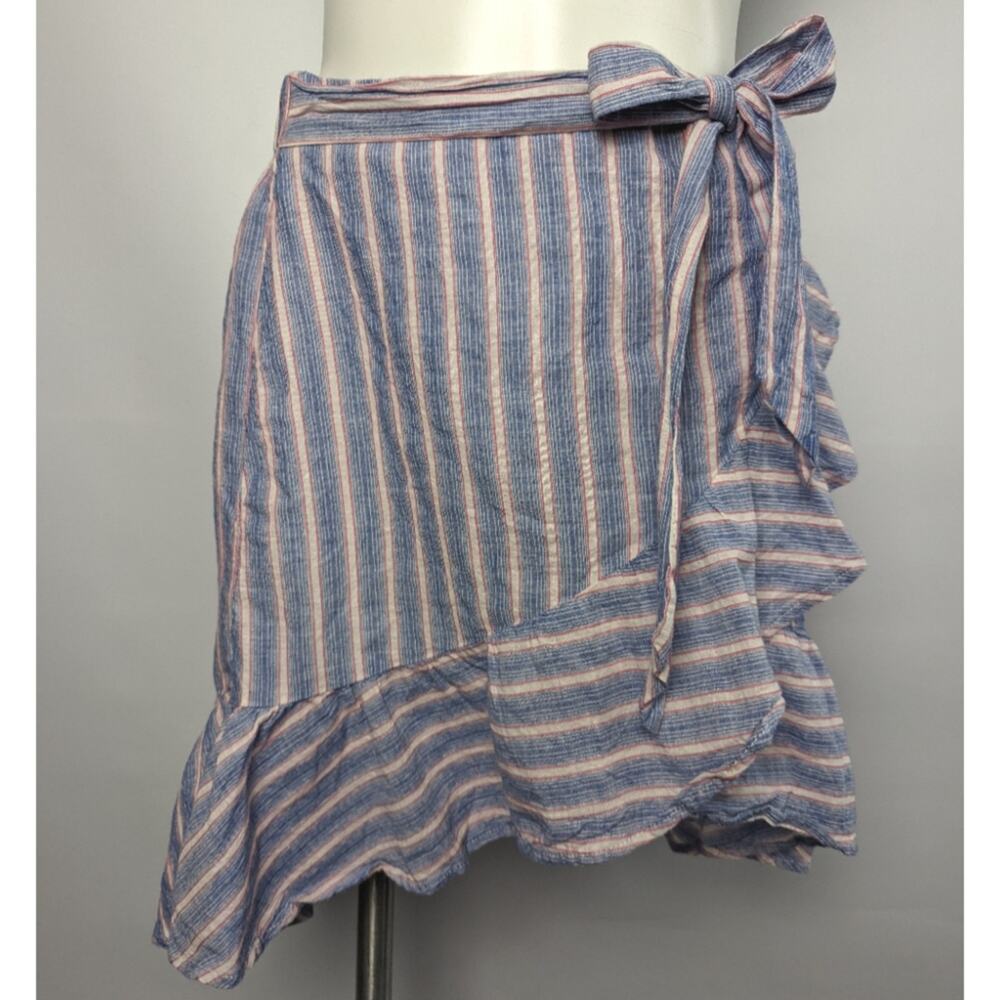 Venus Ruffle Stripe Skirt Sz Medium
